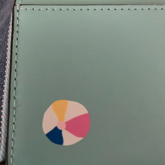 kate spade Poolside Smooth Leather Card Case Wallet NWT - Picture 2 of 8